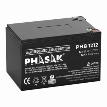 Baterija Nepārtrauktās Barošanas Sistēma Barošanas Sistēma UPS Phasak PHB 1212 12 Ah 12 V