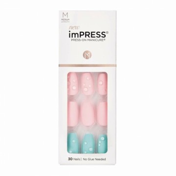 Искусственные ногти Kiss imPRESS color Dew Drop (30 штук)