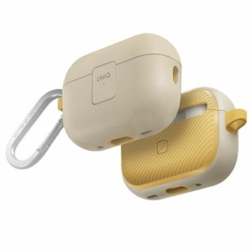 UNIQ etui Clyde Lock Case AirPods Pro 2 (2022|2023) beżowo-żółty|ivory-canary yellow