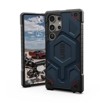 UAG Monarch Pro Case for Samsung Galaxy S24 Ultra 5G with Magnetic Module - Blue Kevlar