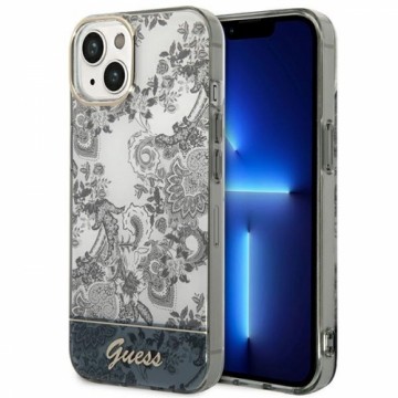 Guess PC|TPU Toile De Jouy Case for iPhone 14 Plus Grey