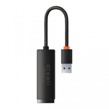 OEM Baseus Lite Series USB to RJ45 network adapter (black)