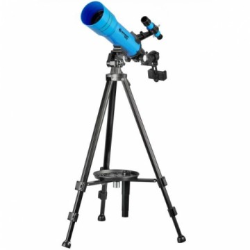 BRESSER JUNIOR refrakcijas teleskops 70/400 ar zilu mugursomu