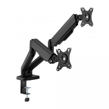Hismart Dual 17”-32” Monitor Spring-Assisted Arm Mount, black