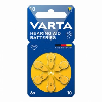 Батарея для слухового аппарата Varta Hearing Aid 10 PR70 6 штук