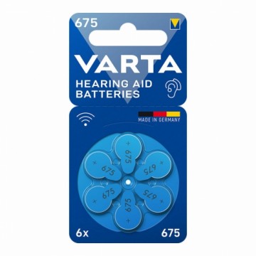 Akustiskās ierīces baterija Varta Hearing Aid 675 PR44 6 gb.