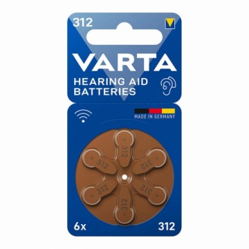 Батарея для слухового аппарата Varta Hearing Aid 312 PR41 6 штук