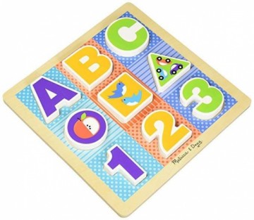 Melissa And Doug Melissa&Doug Chunky Puzzle ABC Art.11899 Koka puzle mazuļiem