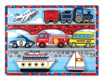 Melissa And Doug Melissa&Doug Puzzles Vehicles  Art.13725 Koka puzle mazuļiem Transports