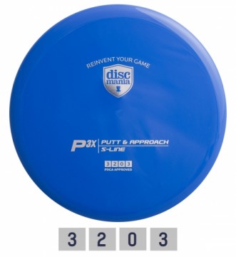 Discgolf DISCMANIA Putter S-LINE P3X blue 3/2/0/3