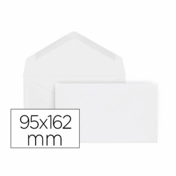 Aploksnes Liderpapel SO01 Balts Papīrs 95 x 162 mm (25 gb.)