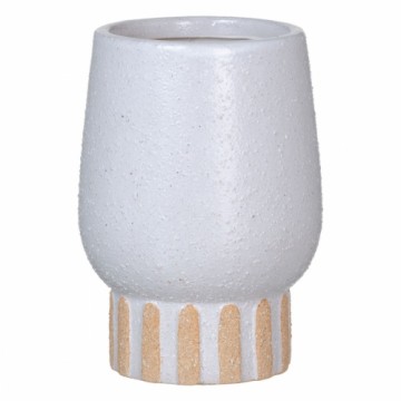 Bigbuy Home Vāze Balts Keramika 12,5 x 12,5 x 18 cm