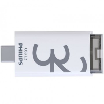PHILIPS USB-C 3.2 Gen 1 Flash Drive Click Shadow Grey 32GB