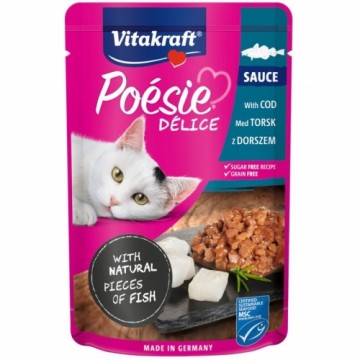 VITAKRAFT POESIE DELICE cod for cats - wet cat food - 85 g