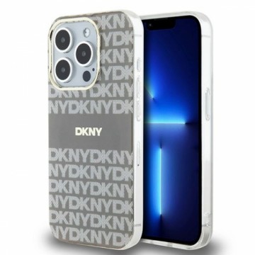 DKNY DKHMP15XHRHSEE iPhone 15 Pro Max 6.7" beżowy|beige hardcase IML Mono & Stripe MagSafe