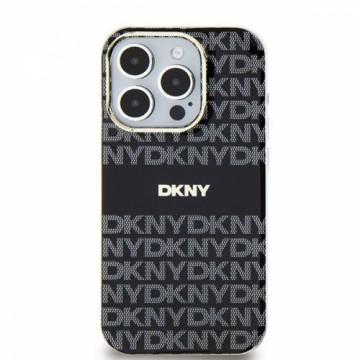 DKNY DKHMP15SHRHSEK iPhone 15 | 14 | 13 6.1" czarny|black hardcase IML Mono & Stripe MagSafe