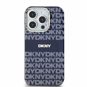DKNY DKHMP15SHRHSEB iPhone 15 | 14 | 13 6.1" niebieski|blue hardcase IML Mono & Stripe MagSafe
