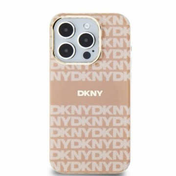 DKNY DKHMP14SHRHSEP iPhone 14 | 15 | 13 6.1" różowy|pink hardcase IML Mono & Stripe MagSafe