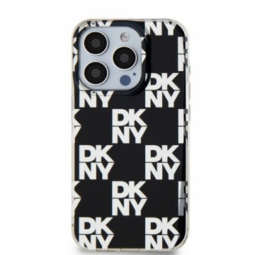 DKNY DKHCP15SHDLCEK iPhone 15 | 14 | 13 6.1" czarny|black hardcase IML Checkered Mono Pattern