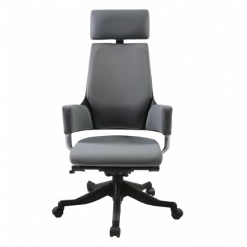 Darba krēsls DELPHI 60x47xH116-128,5cm, sēdeklis un atzveltne: audums, krāsa: pelēka