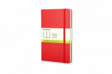 Записная книжка Moleskine Classic 9х14см, белые листы, твердая обложка, красная