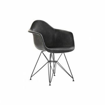 Krēsls ar roku balstiem DKD Home Decor Tumši pelēks Metāls 64 x 59 x 84 cm