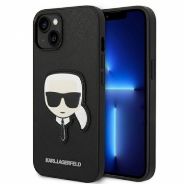 Karl Lagerfeld PU Saffiano Karl Head Case for iPhone 14 Plus Black