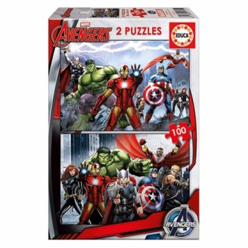 Головоломка Educa Marvel Avengers (2 x 100 pcs)