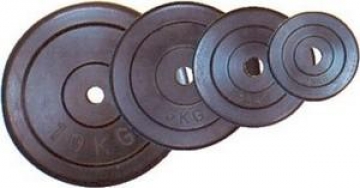 Diski gumijas apvalkā 25kg DM50MM 