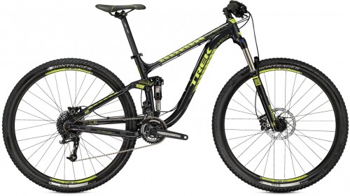TREK FUEL EX 5 19.5&quot; Black-Green 2015 kalnu velosipēds image 1